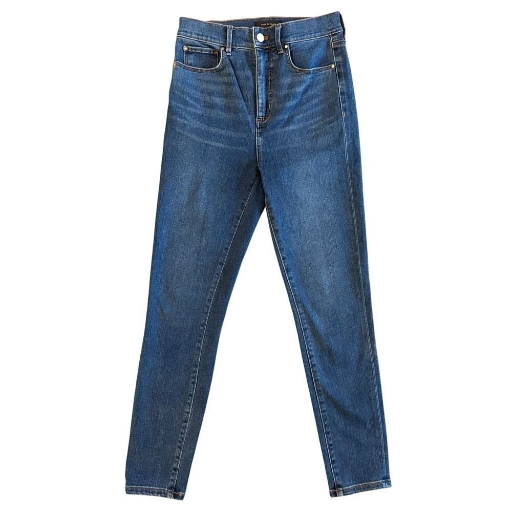 Ann Taylor Jeans Women's Size 4 Blue The Skinny Super High Rise Preppy‎ 1143